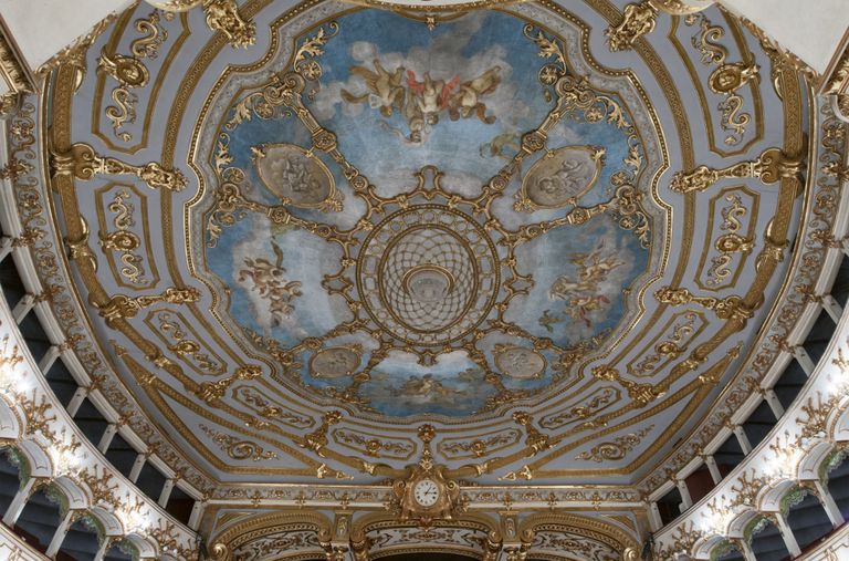 Piacenza, Teatro Municipale, il velario (foto Andrea Scardova, IBC) 2016